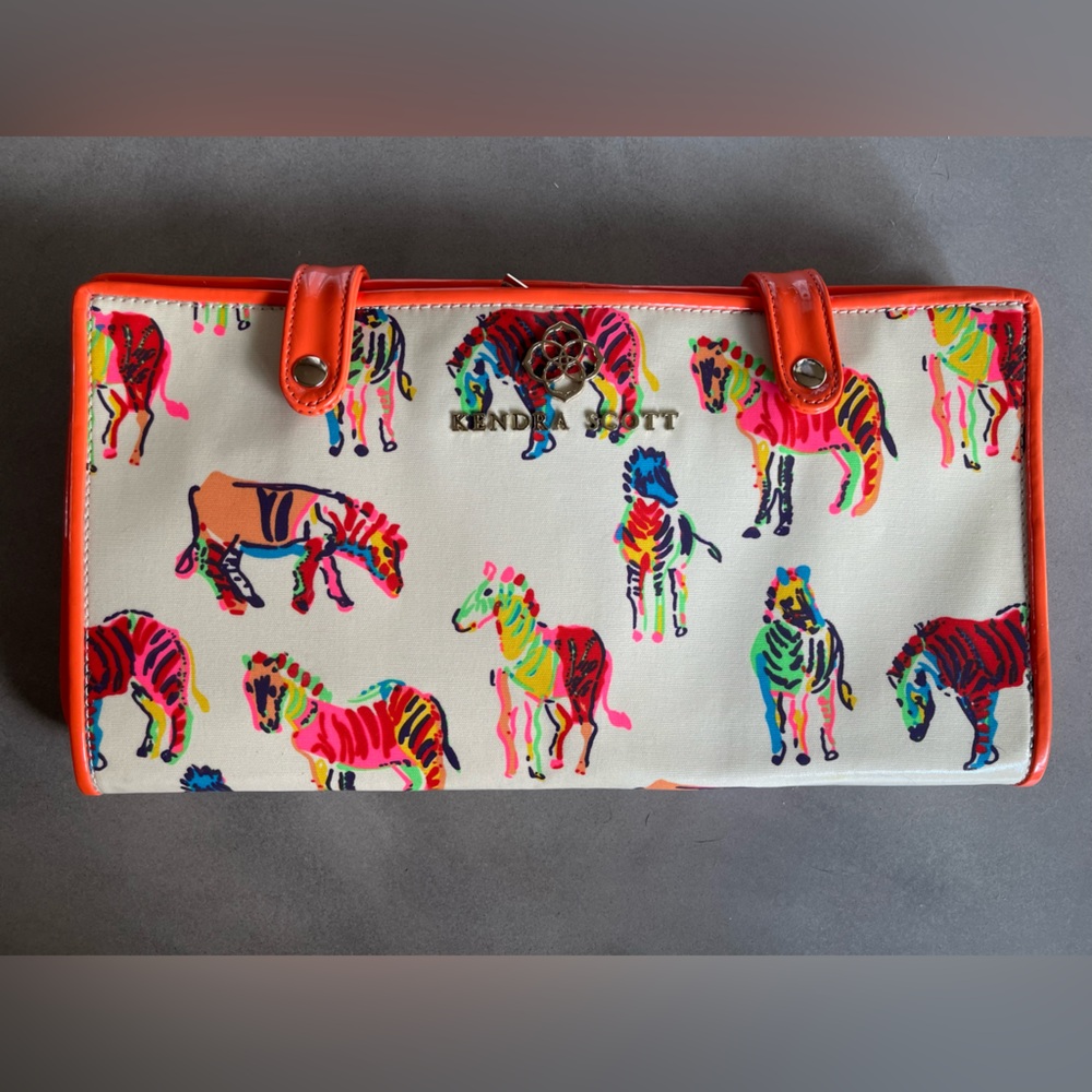 Kendra Scott Multicolored Zebra Print Jewelry Organizer
